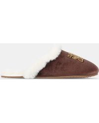 Biba - Embroidered Mule Slippers - Lyst