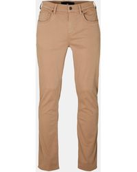 7 For All Mankind - Slimmy Sateen Slim Fit Trousers - Lyst