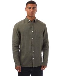 GANT - Regular Fit Garment Dyed Linen Shirt - Lyst