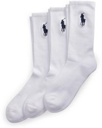 Polo Ralph Lauren - Polo 3 Pack Big Polo Pony Crew Sock - Lyst