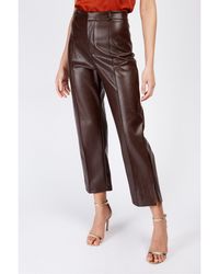 Little Mistress - Leather/Pu Leather Trousers - Lyst