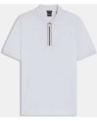 BOSS - H-Paras 65 Zip-Placket Polo Shirt - Lyst