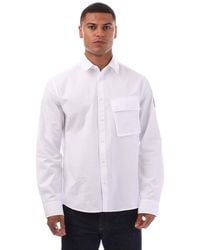 Belstaff - Garment Dye Cotton Scale Shirt - Lyst