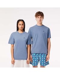 Lacoste - Natural Dyed Jersey T-shirt - Lyst