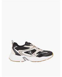Calvin Klein - Retro Tennis Suede And Mesh Trainers - Lyst