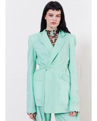 House of Holland Ripstop Tailored Jacket (mint Green)