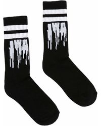 JW Anderson Slime Logo Short Ankle Socks - Black
