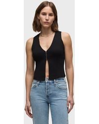 Hudson Jeans - Sleeveless V-neck Sweater - Lyst
