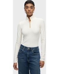 Hudson Jeans - Long Sleeve Hook & Eye Bodysuit - Lyst