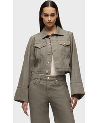 Hudson Jeans - Cuffed Cropped Jacket - Lyst