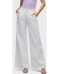 Hudson Jeans - James High-rise Darted Wide Leg Jean - Lyst