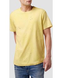 Hudson Jeans Anderson Reversed Elongated Tee - Yellow