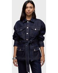 Hudson Jeans - Anya Belted Denim Jacket - Lyst