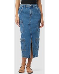 Hudson Jeans - Reconstructed Skirt W/ Cargo Welt Pockets - Lyst
