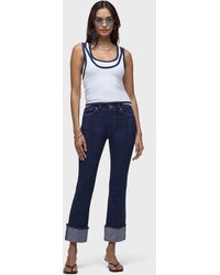 Hudson Jeans - Barbara Pintucked Cuffed Bootcut Crop - Lyst