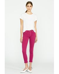 Hudson Jeans Nico Mid-rise Super Skinny Ankle Jean - Pink