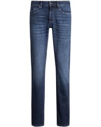 BOSS - Slim-Fit Delaware-Jeans Van Comfortabel Blauw Stretchdenim - Lyst