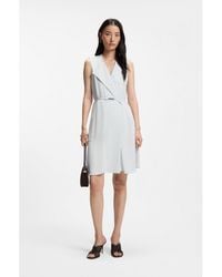 BOSS - Belted Wrap Dress - Lyst