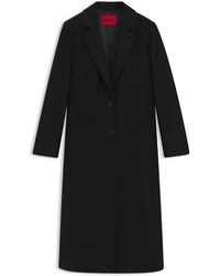 HUGO - Relaxed-Fit Mantel Aus Woll-Mix - Lyst