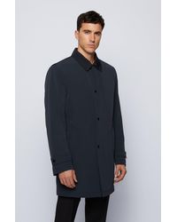 hugo boss navy men's coat