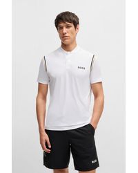 BOSS - X Matteo Berrettini Active Polo Shirt With Moisture Control - Lyst