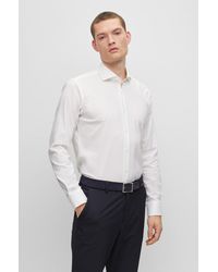 BOSS - Regular-fit Shirt In A Stretch-cotton Blend - Lyst