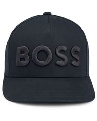 BOSS - Cap aus Baumwoll-Twill mit fünf Bahnen und Logo-Stickerei - Lyst