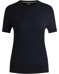 BOSS - Knit T-Shirt - Lyst