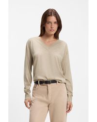 BOSS - Merino Wool Sweater - Lyst