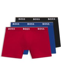 BOSS - Three-Pack Of Boxer Briefs - Lyst