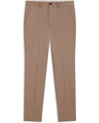 BOSS - Slim-Fit Hose Aus Baumwoll-Mix Mit Kaschmir- Und Elasthan-Anteil - Lyst