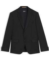 BOSS - Veste de smoking Slim en sergé de laine vierge - Lyst