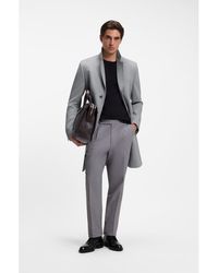 BOSS - Slim-Fit Formal Coat - Lyst