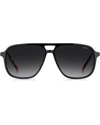 HUGO - Sonnenbrille Aus Schwarzem Acetat Mit Doppelsteg - Lyst