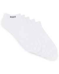 BOSS - Fünfer-Pack knöchellange Socken mit Logo-Details - Lyst