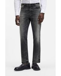 HUGO - Tapered-Fit Jeans - Lyst