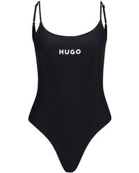 HUGO - Boss Quick-dry Swimsuit With Contrast Logo - Lyst