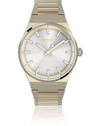 BOSS - Gold-tone Watch With Link Bracelet Women's Watches - Lyst
