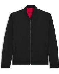 HUGO - Opvouwbare Slim-Fit Jas Met Rode Voering - Lyst