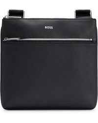 BOSS - Envelope Bag With Signature Stripe And Logo Detail - Lyst