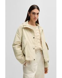 BOSS - Hooded Parka Jacket - Lyst
