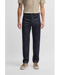 BOSS - X Aston Martin Regular-Fit Jeans With Carbon-Fibre Yarn - Lyst