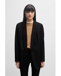 BOSS - Regular-fit Jacket In Performance-stretch Fabric - Lyst