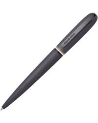 BOSS - Brushed Ballpoint Pen With Signature-stripe Ring - Lyst