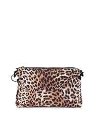 BOSS by HUGO BOSS Leopard-print Clutch Bag With Chain Strap - Multicolour