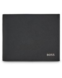 BOSS - Recycled-Leather Trifold Wallet - Lyst
