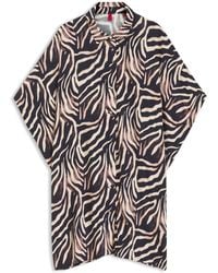 HUGO - Strandjurk Met Print En Tweedelig Logodetail - Lyst