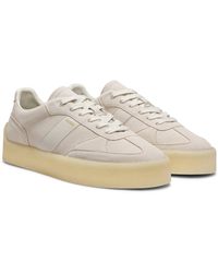 HUGO - Suede Trainers With Side Stripe - Lyst