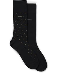 BOSS - Two-Pack Of Regular-Length Socks With Logos - Lyst