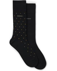 BOSS - Two-Pack Of Regular-Length Socks - Lyst
